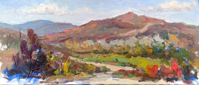 Осенний пейзаж с дорогой. Пленэр ZhNataly