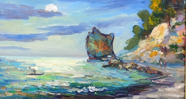 Каменный "Парус" в Просковеевке. Пленэр ZhNataly