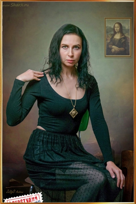 «Мона Лиза ждёт сюрприза» Арт-портрет