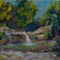 Водопад. Пленэр ZhNataly