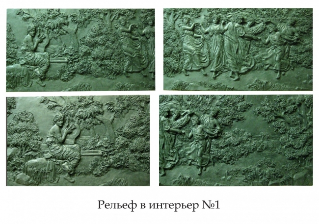рельефные панно в интерьер