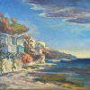 Домики у моря. Живопись ZhNataly.