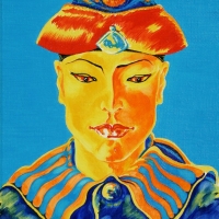Siamese sailor in the national headdress. 