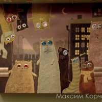 Коты_декоративное панно