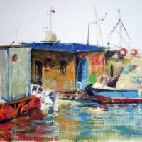 Отражения, 20х29 см бум/темпера,  2015