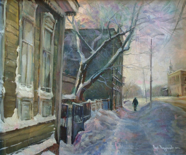 " Ранний прохожий ул. Пушкина"