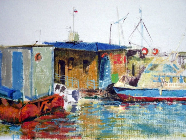 Отражения, 20х29 см бум/темпера,  2015